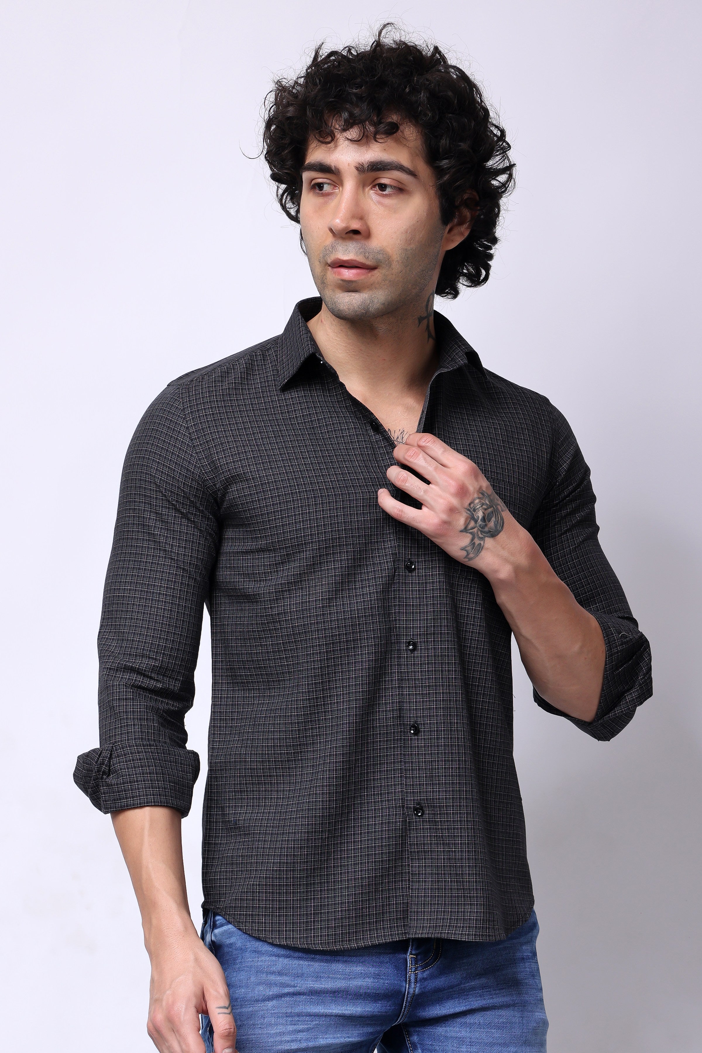 Stylox Full Sleeve Solid Casual Shirt For Men's