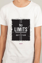 No Limits - Graphic T-Shirt White Color