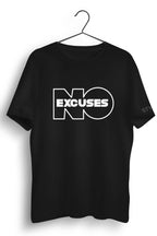 No Excuses Printed Black Dry Fit Tee