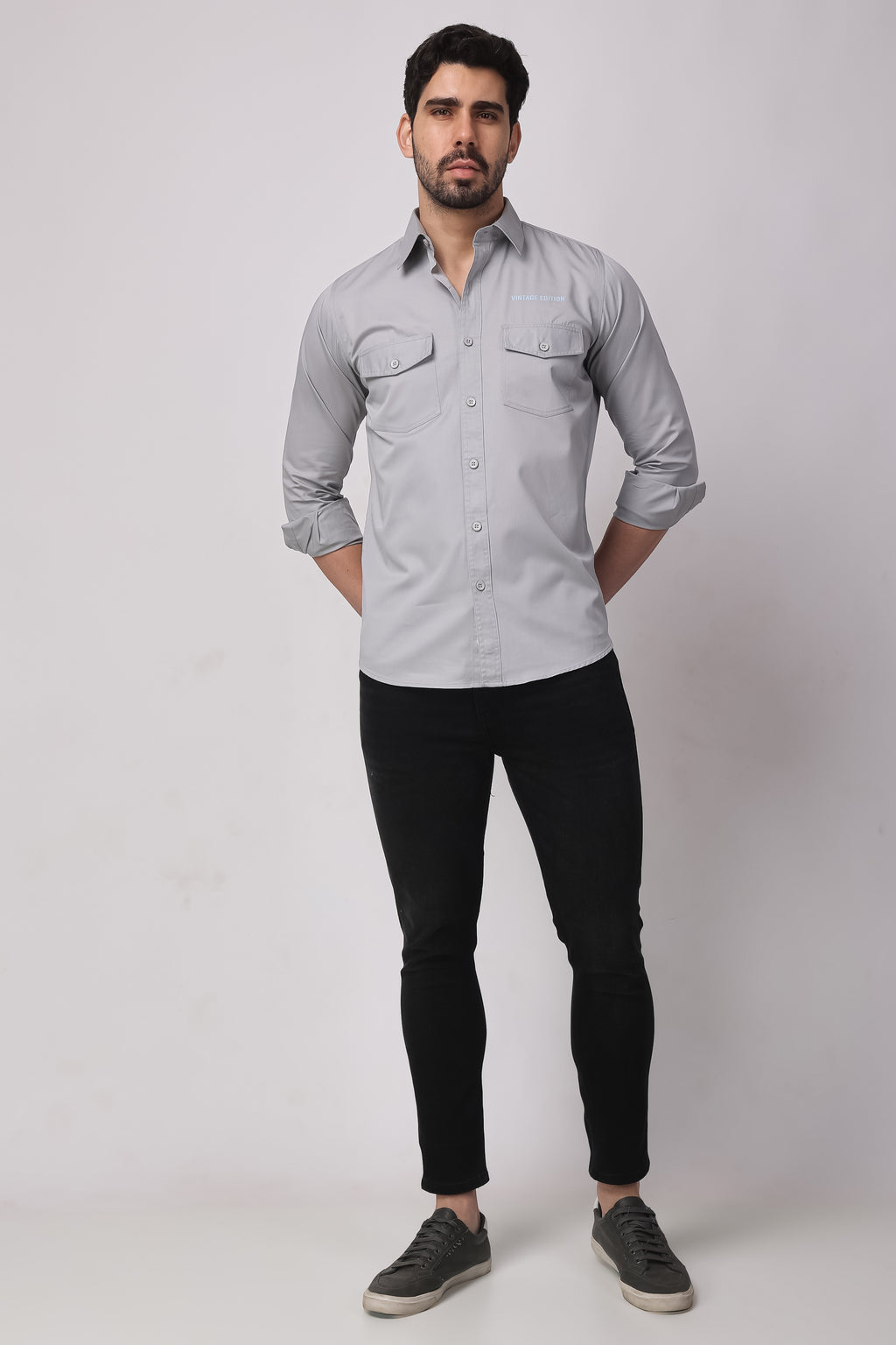 Stylox Full Sleeve Solid Casual Shirt For Men's