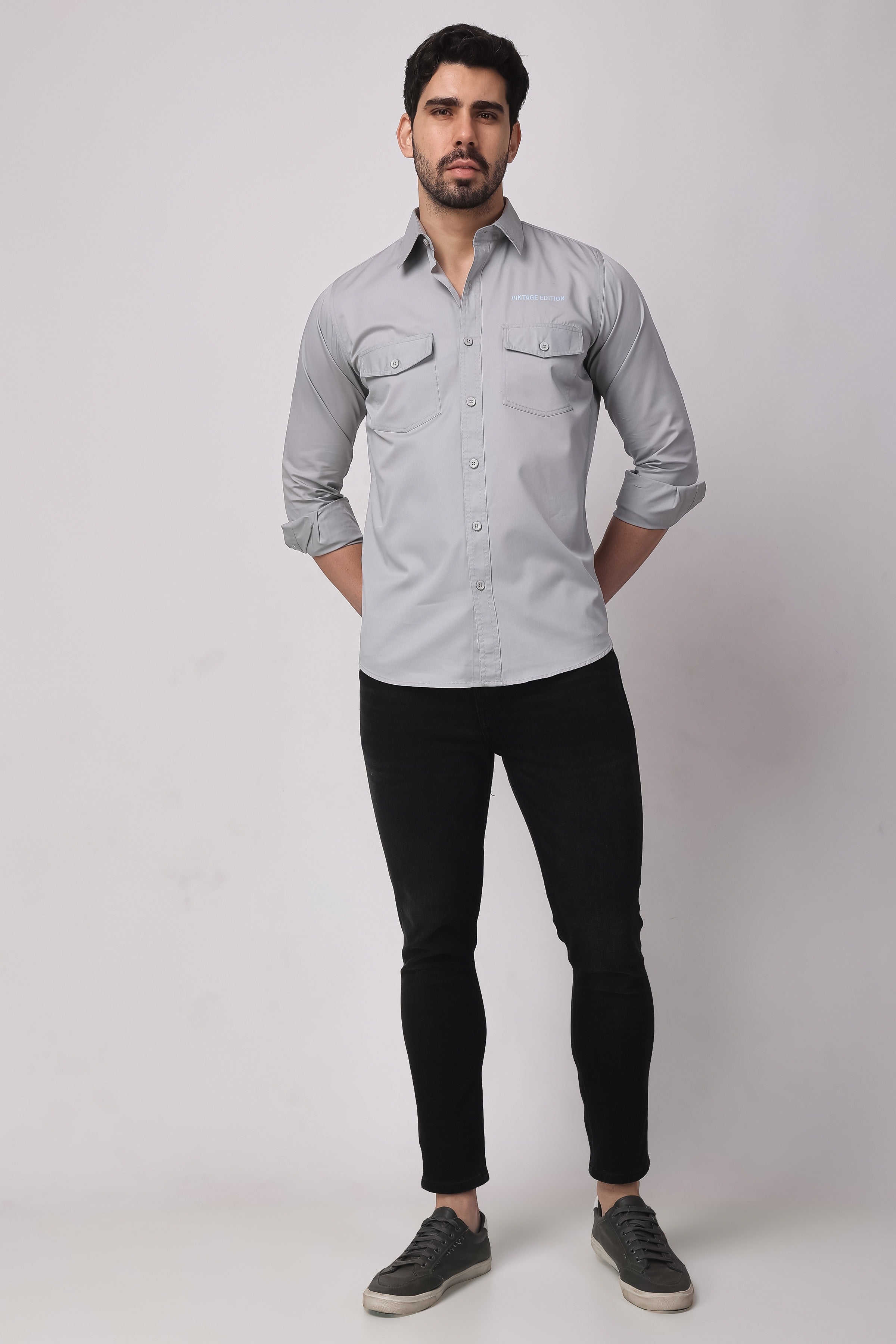 Stylox Full Sleeve Solid Casual Shirt For Men's