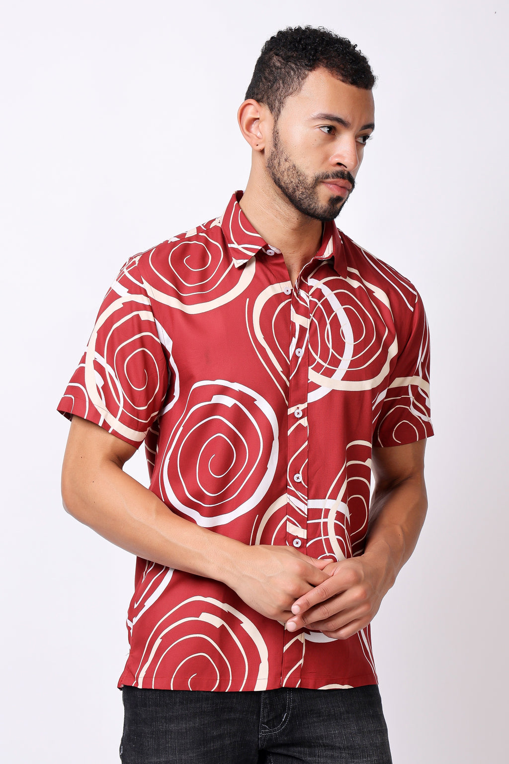 Stylox Regular Fit Half Sleeve Printed Casual Shirt for Men