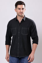 Stylox Full Sleeve Solid Casual Shirt For Men's