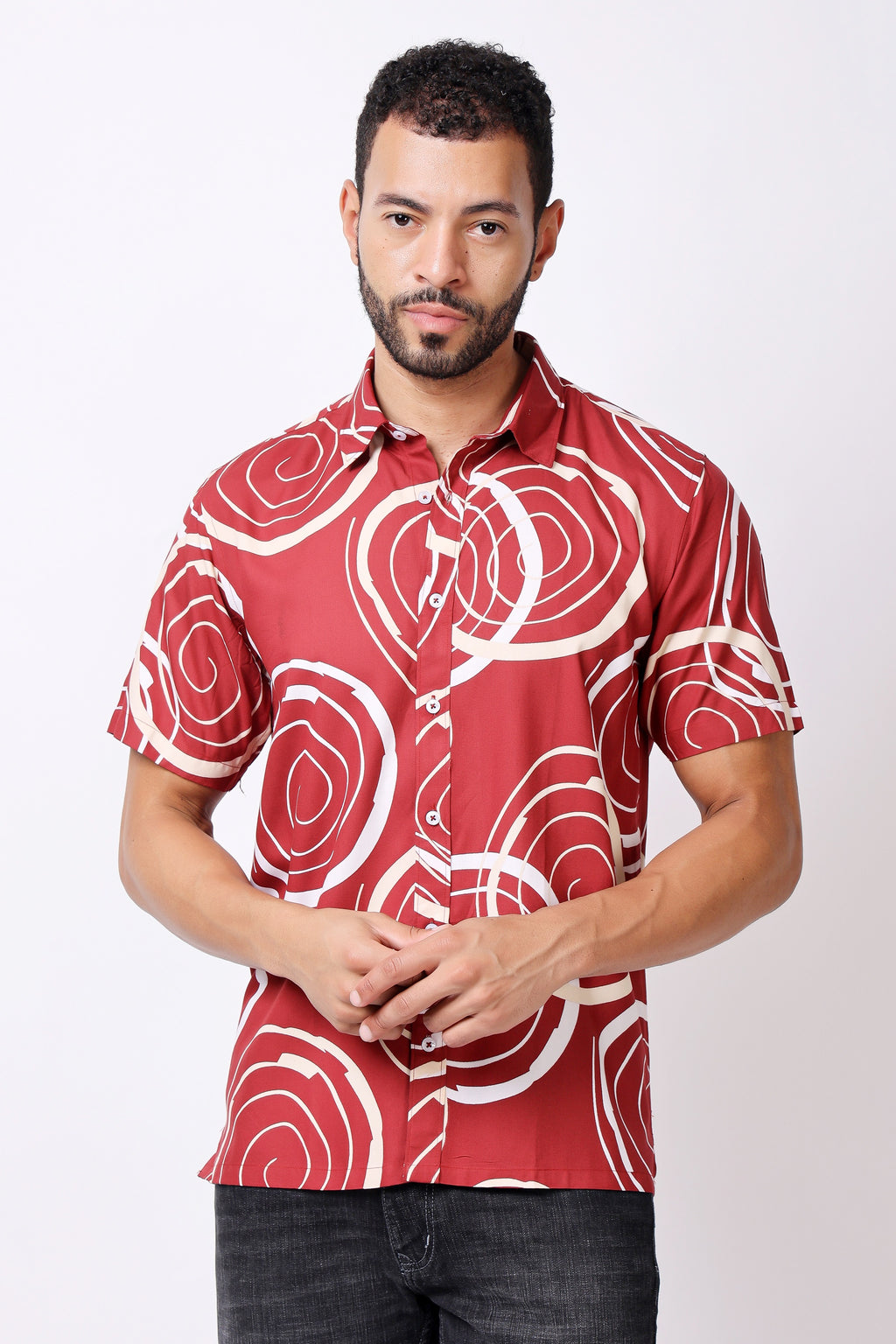 Stylox Regular Fit Half Sleeve Printed Casual Shirt for Men