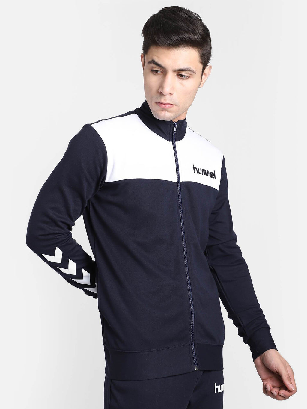 Hummel Blue Regular Jackets for Men Outdoor Wear