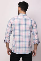 Stylox Regular Fit Full Sleeve Check Casual Shirt For Men's