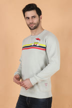 Stylox Regular Fit Round Neck Full Sleeve Printed Sweatshirt for Men's