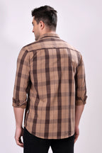 Stylox Regular Fit Full Sleeve Check Casual Shirt For Men's