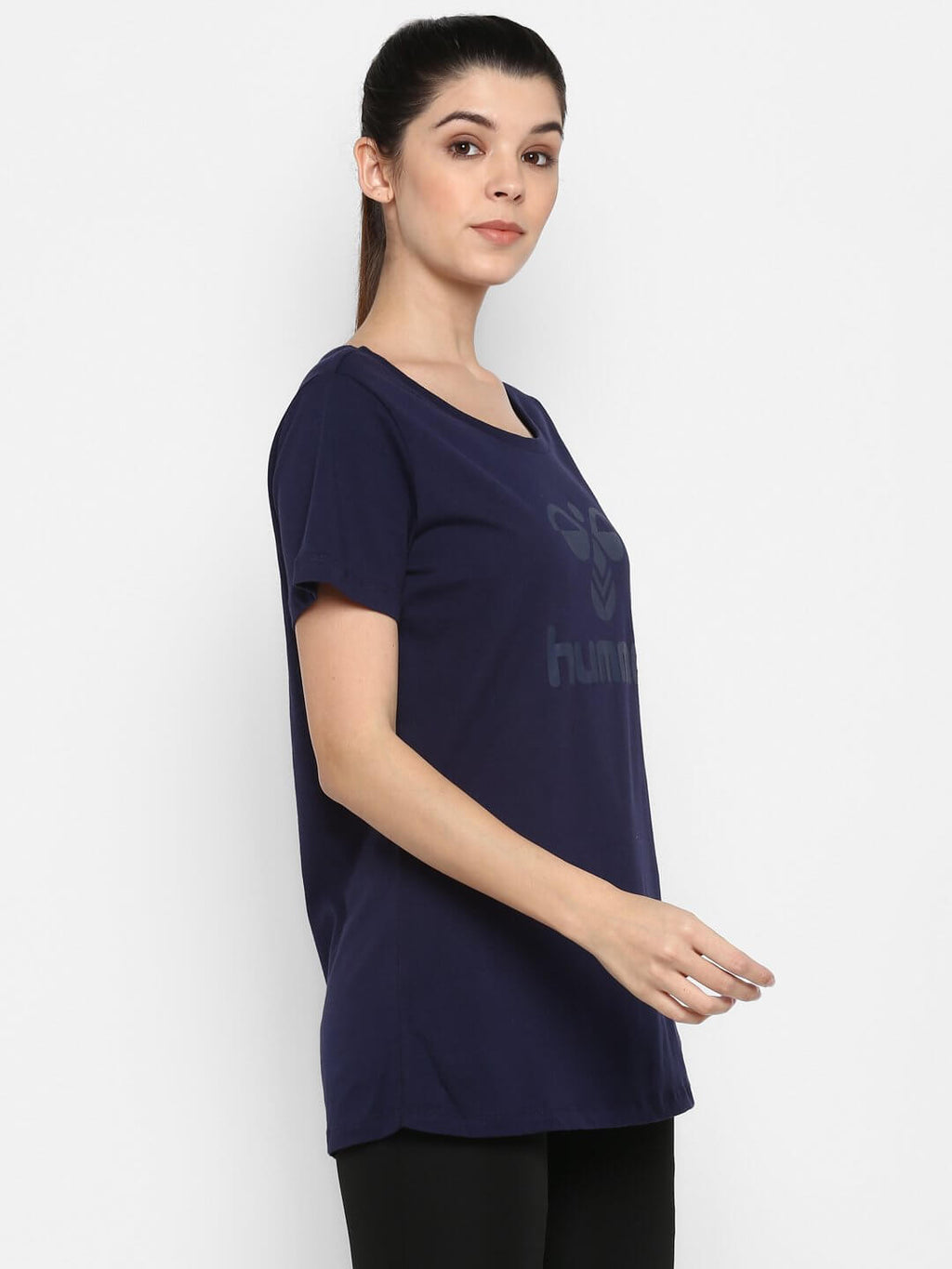 Hummel Blue Regular Shirts for Women Daily Wear