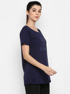 Hummel Blue Regular Shirts for Women Daily Wear