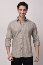 Stylox Regular Fit Full Sleeve Check Casual Shirt For Men's