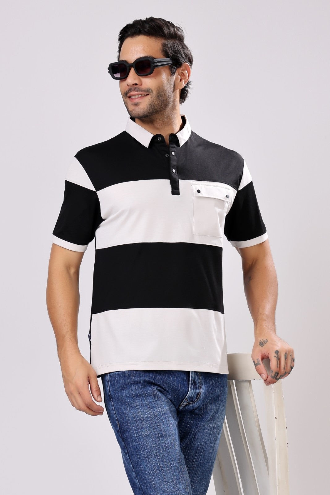 Stylox Men's Half Sleeve Casual Solid T-Shirt