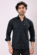Stylox Regular Fit Full Sleeve Check Casual Shirt For Men's
