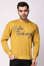 Stylox Regular Fit Round Neck Full Sleeve Printed Sweatshirt for Men's