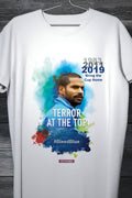Shikhar Dhawan Cricket World Cup Splatter Fan Tee White