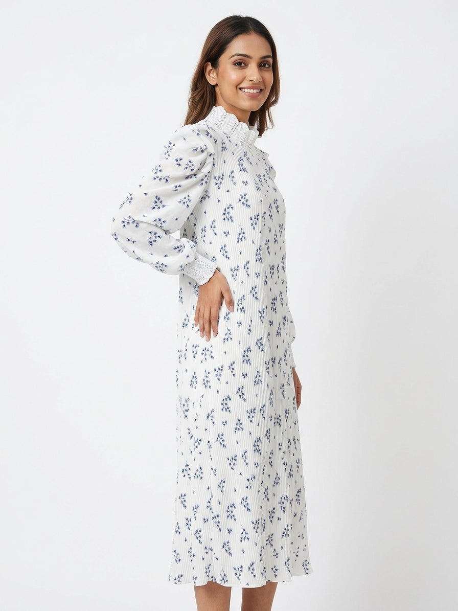 HQ FASHION Dress Casual White Polyester
