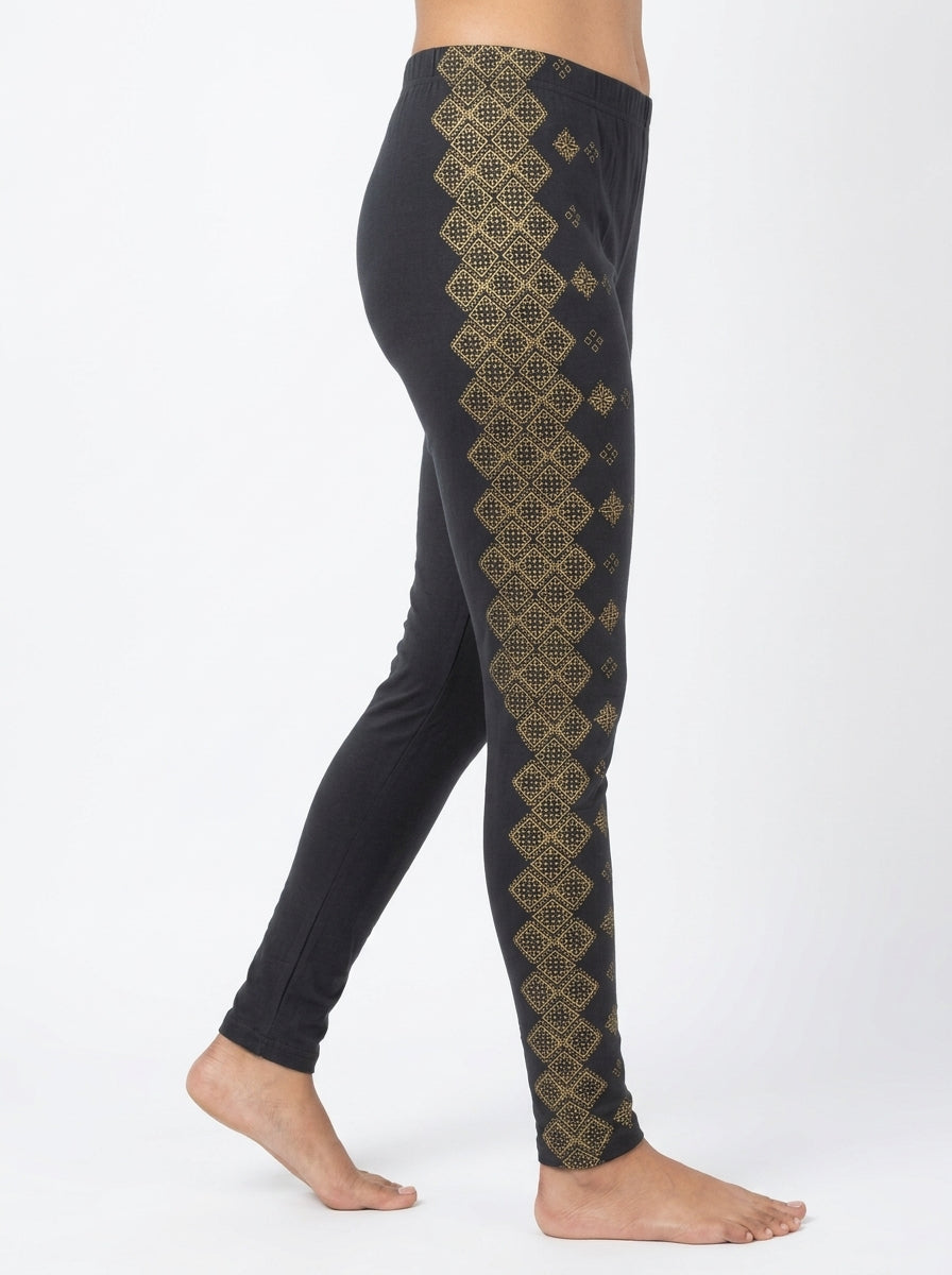 Prakriti Leggings Casual Charcoal Cotton