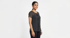 Max Top Casual Charcoal Polyester