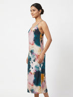Dress Casual Pink Viscose