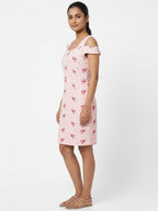 ZINK Dress Casual Pink Polyester
