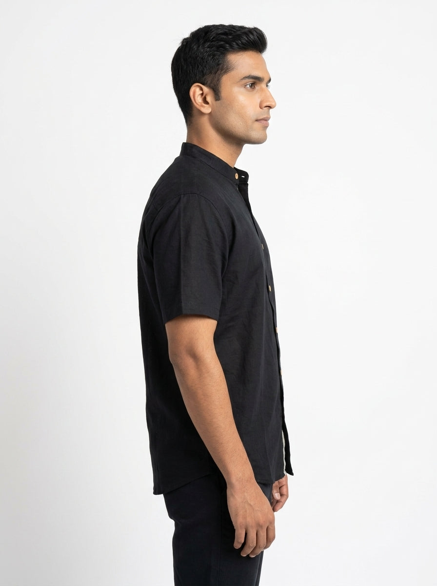 SIMPLI KURTA Shirt Casual Black Cotton