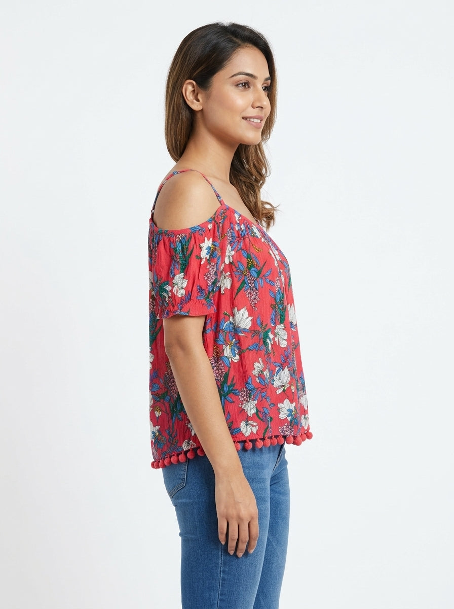 Dorothy Perkins Top Casual Pink Viscose