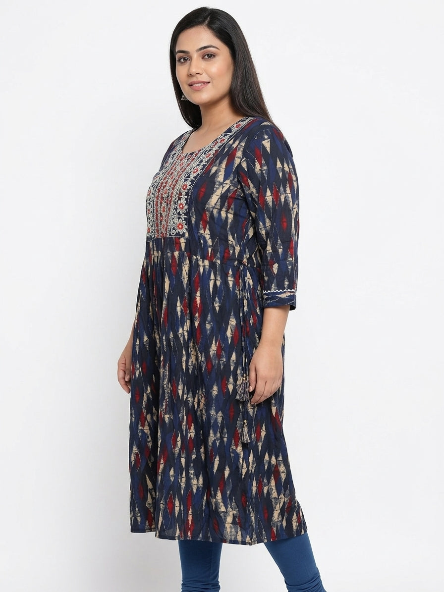 Women's Abstract Pattern Top/Dress - XXL