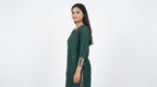 Dark Green Casual Top - Size L
