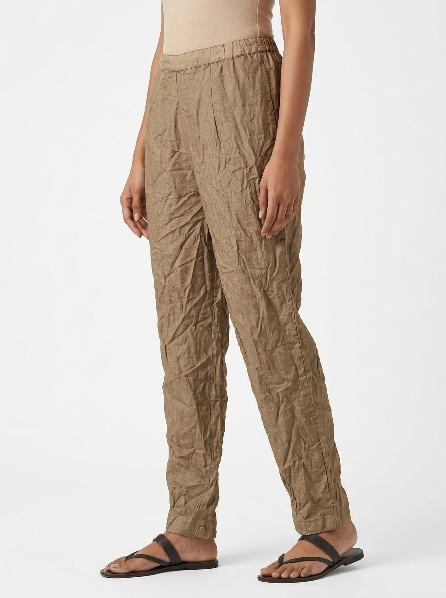 VASANSI Trousers Casual Tan Linen