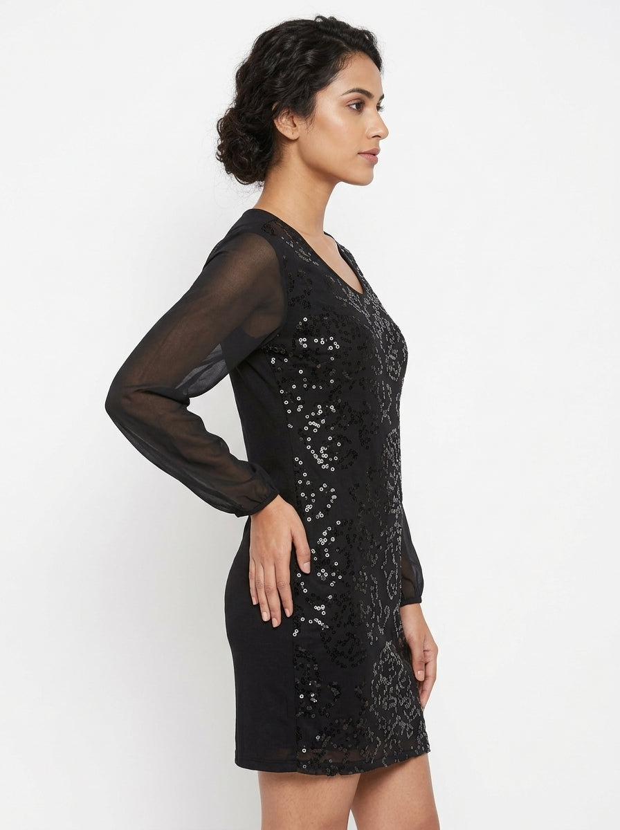 Papaya Dress Formal Black Blended & Polyester