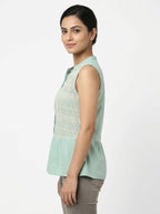 RARE Mint Green Short Sleeve Top - Size M