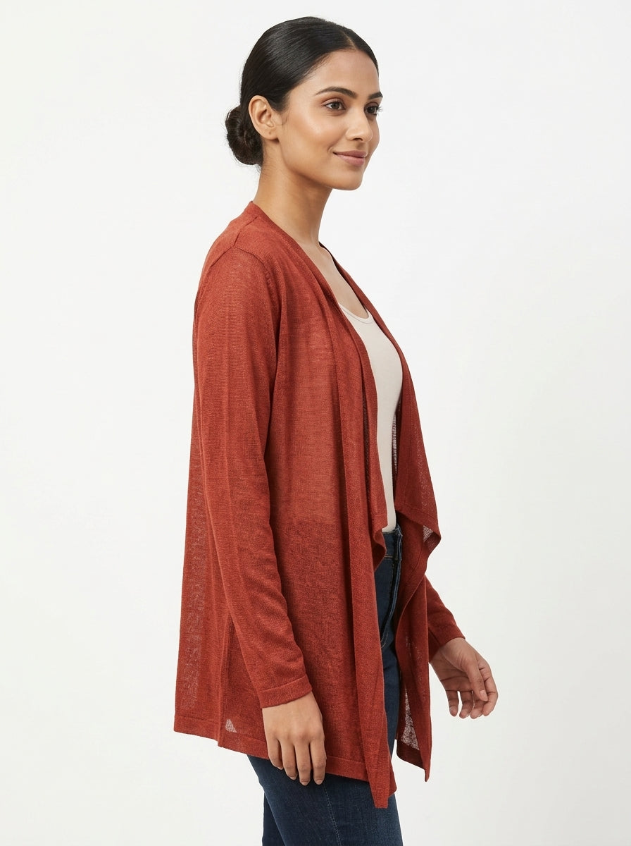 Sweater Casual Red Viscose & Blended