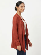 Sweater Casual Red Viscose & Blended