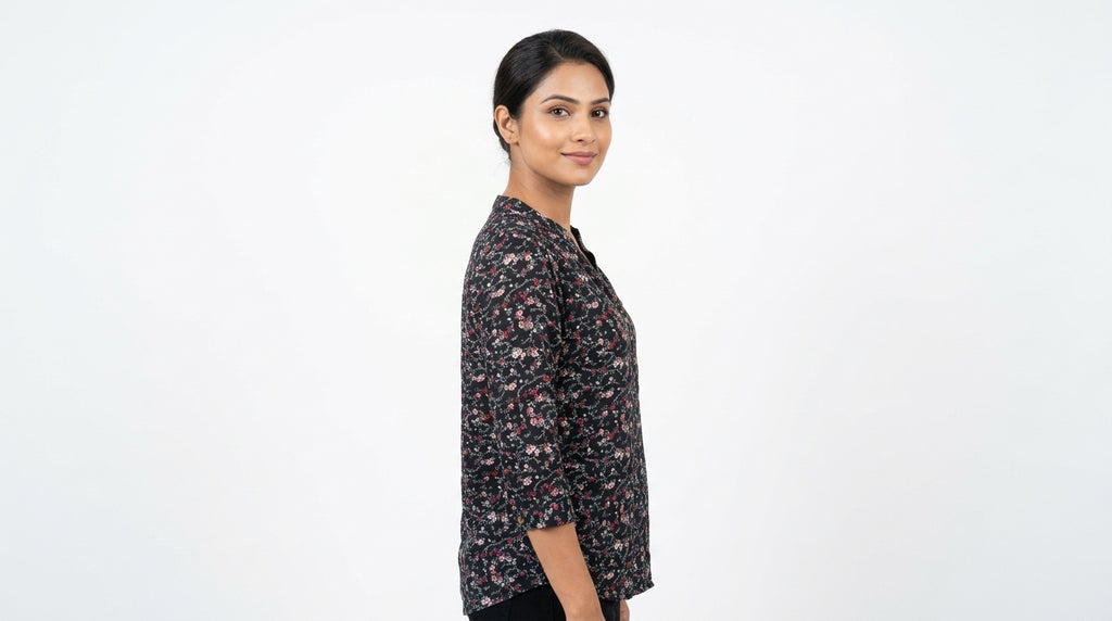 Fig Floral Print Blouse/Top - Size S