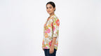 Women's Floral and Animal Print V-Neck Relaxed Fit Top