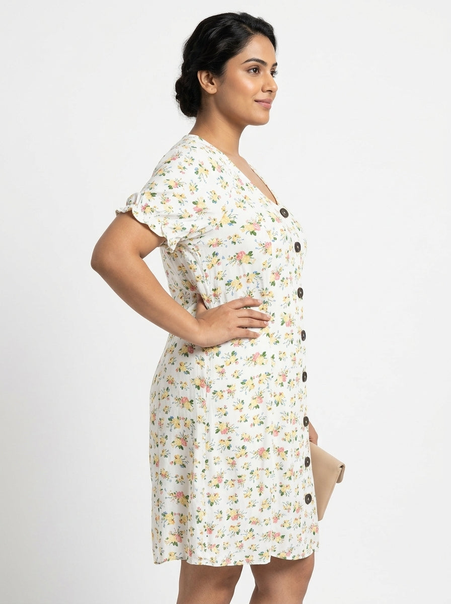 Rio XL Floral Print Blouse/Top