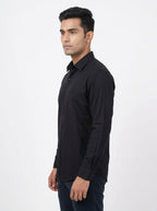 Classic Black Long Sleeve Casual Shirt