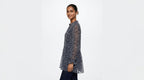 Mango Casual Leopard Print Ruffled Blouse