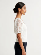 Forever New Top Casual White Polyester