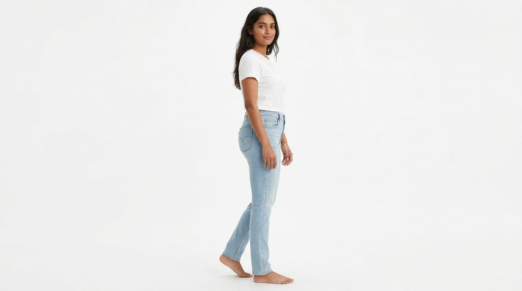 Light Blue Washed Denim Jeans