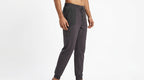 Charcoal Sporty Track Pants with Elastic Waist