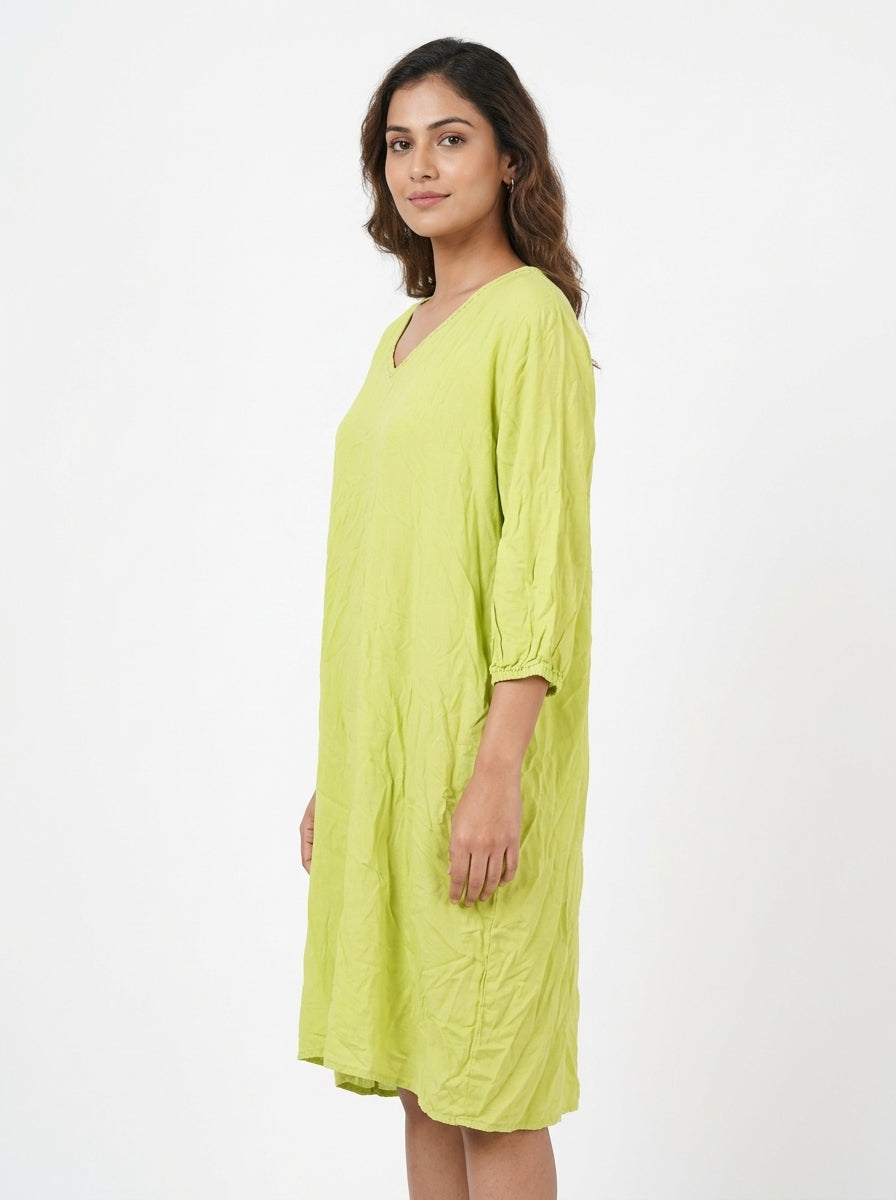 Anouk Kurti Casual Green Viscose