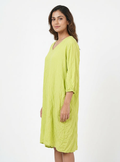 Anouk Kurti Casual Green Viscose