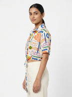 ONLY Top Casual White Cotton