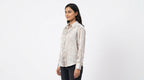Cream Printed Casual Full Sleeve Shirt