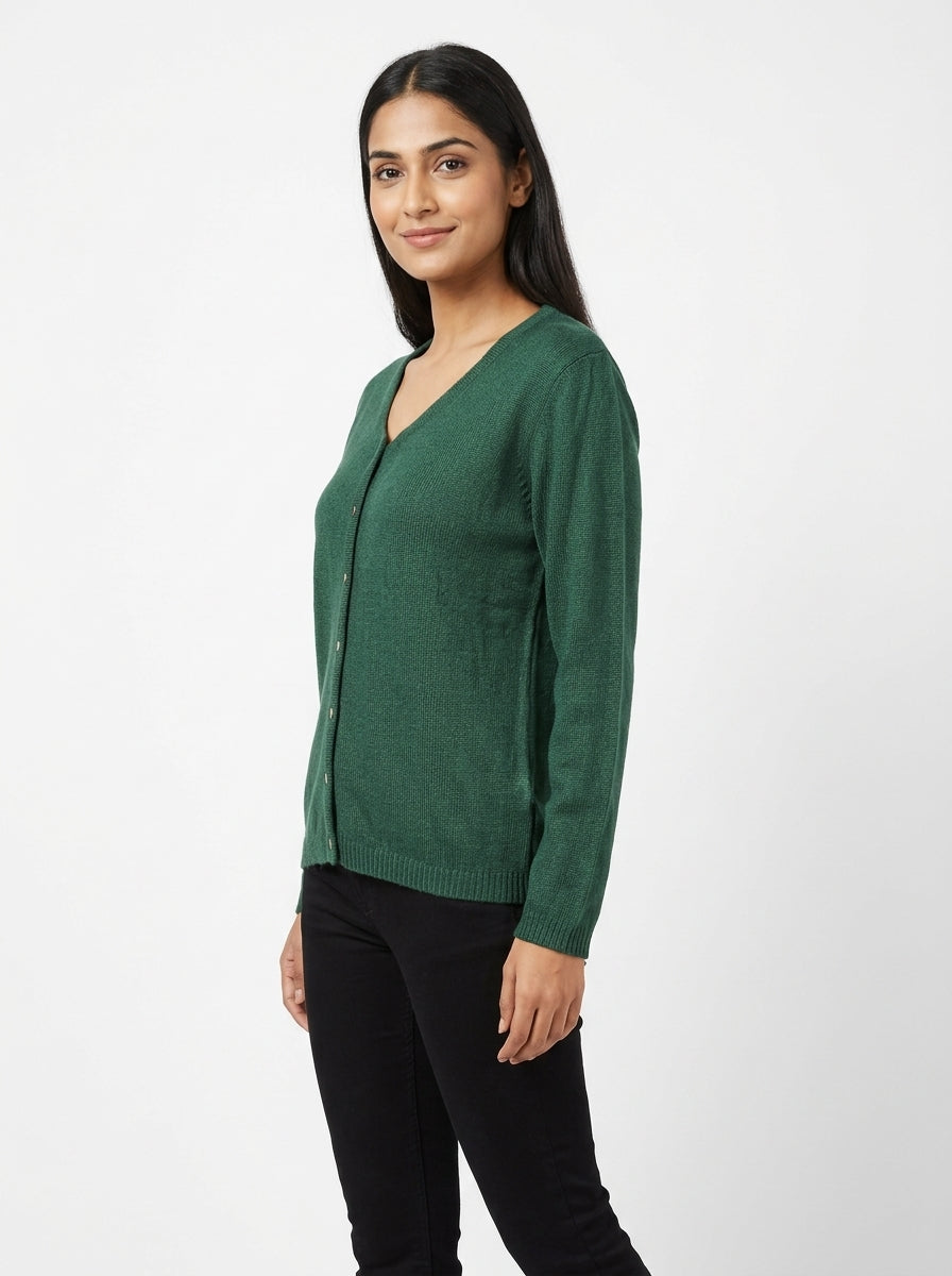 WILLS clublife Green Knitted Sweater - XL
