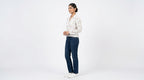 White Floral Print Long Sleeve Casual Shirt