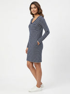 Gap Navy and White Striped T-Shirt Size XS
