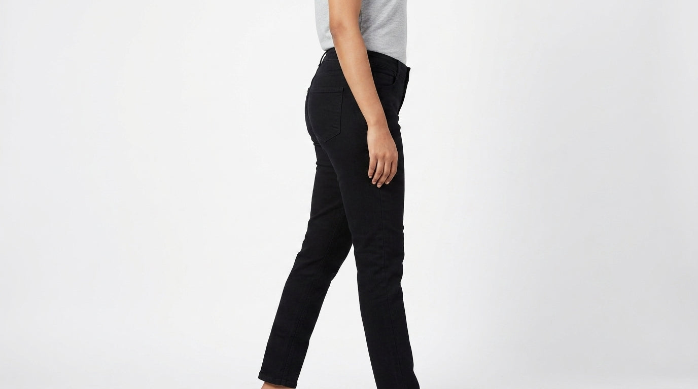 Stylish Black Regular Fit Casual Trousers