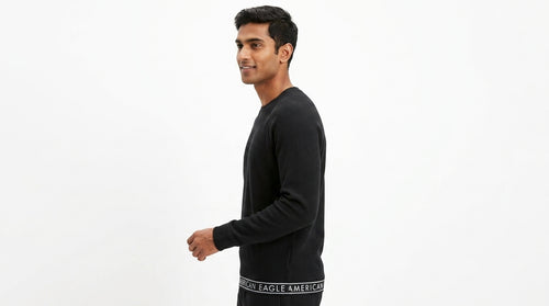 American Eagle Outfitters Black Crew Neck Sweatshirt
